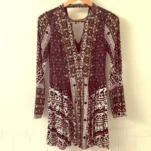 Free People “ Tegan “ dress elk sleeves